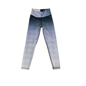 NEW WITHOUT TAGS Ar-33 Blue Ombre High Rise Athletic Capri Legging size small EX